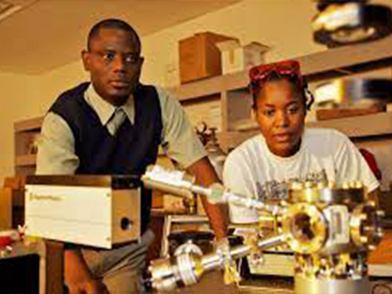 Ephrem Mezonlin, Ph.D. and Delonia Wiggins (2009 Ph.D. graduate)