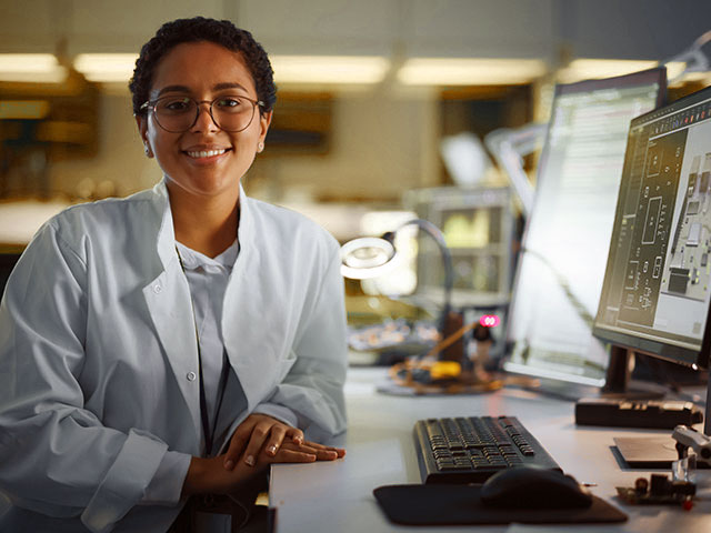 Computer scientist working on program